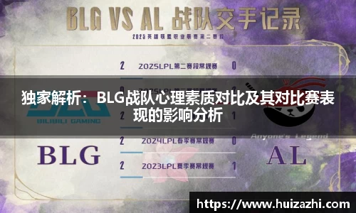 独家解析：BLG战队心理素质对比及其对比赛表现的影响分析